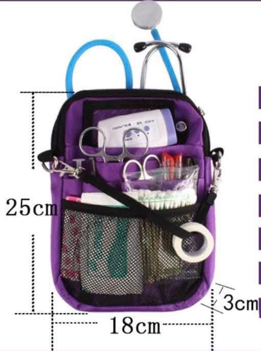 Cross Body Organizer "Portrait"   - Black