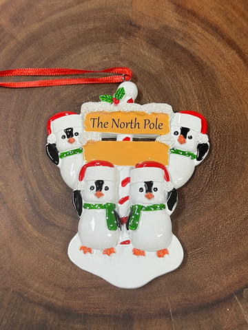 North Pole Penguin - Family of 4