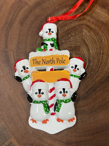 North Pole Penguin - Family of 5