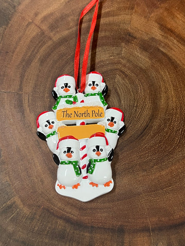 North Pole Penguin - Family of 6