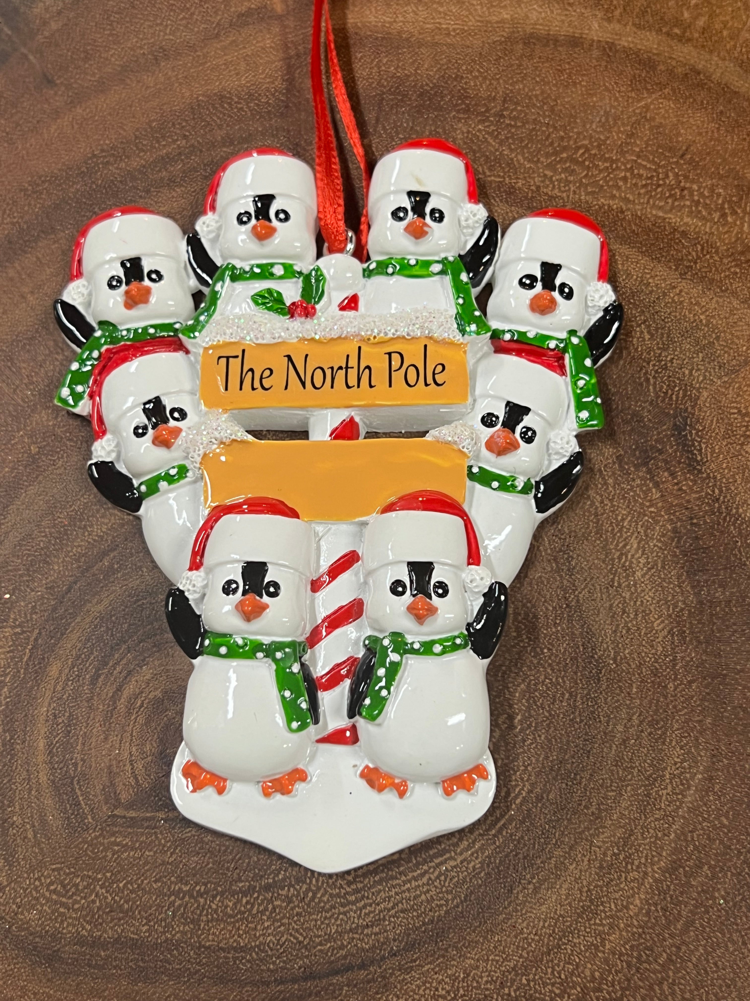 North Pole Penguin - Family of 8