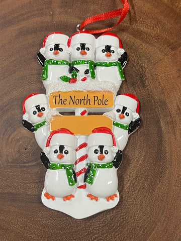 North Pole Penguin - Family of 7