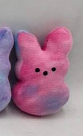 6” TieDye Hot Pink/Blue Stuffie