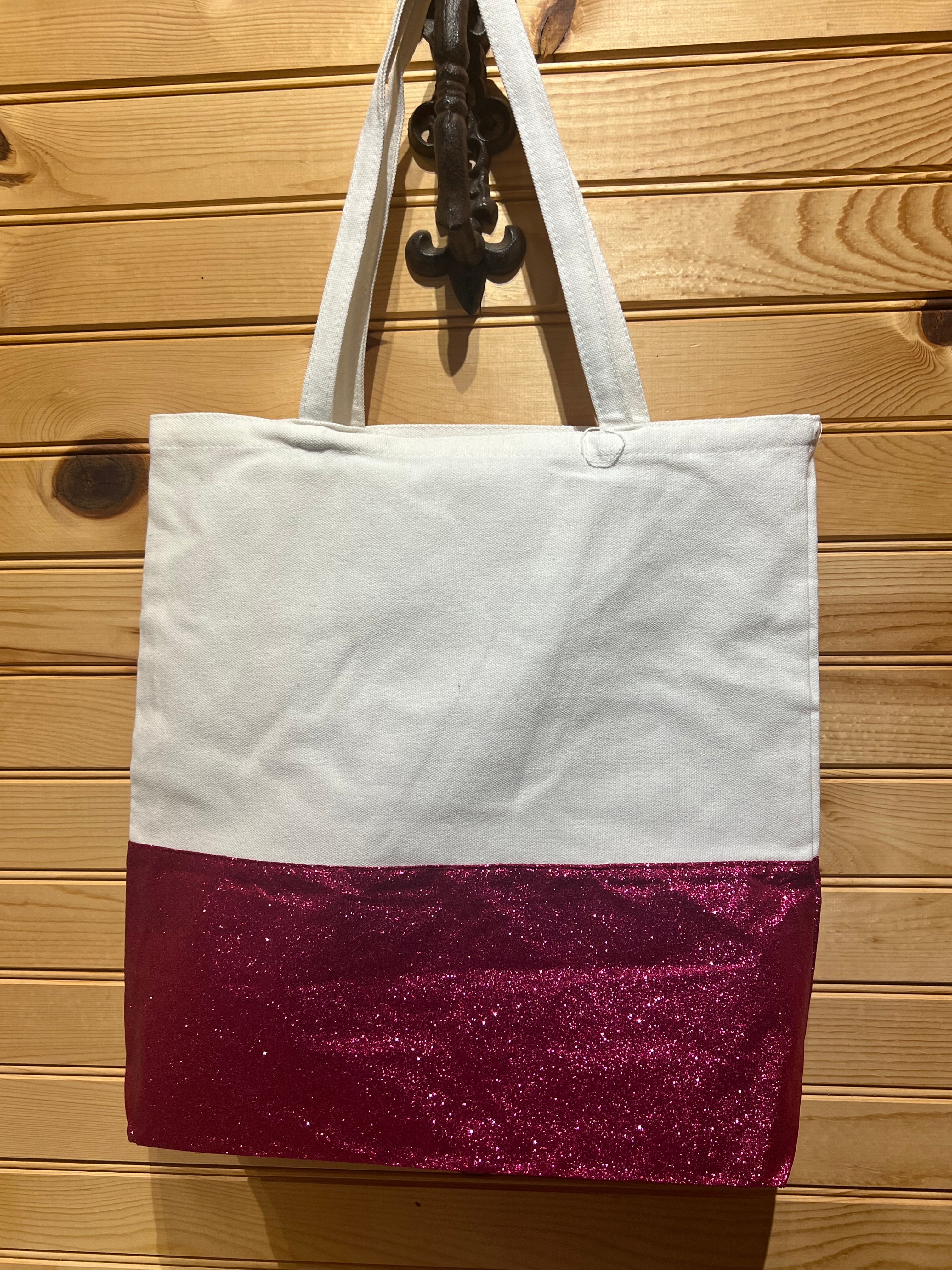 Glitter Tote - G18 - Hot Pink