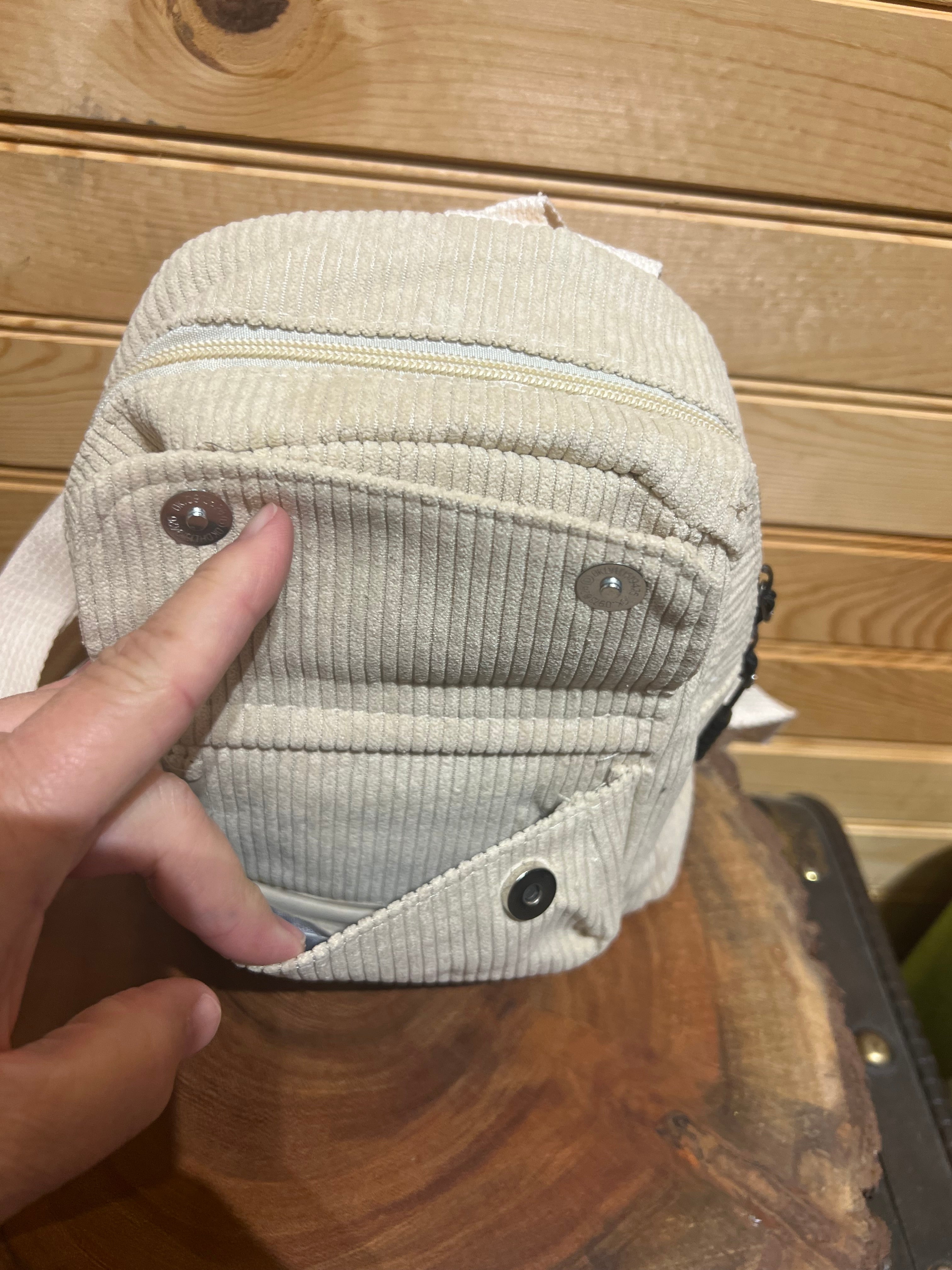 Small Corduroy Backpack - Oatmeal