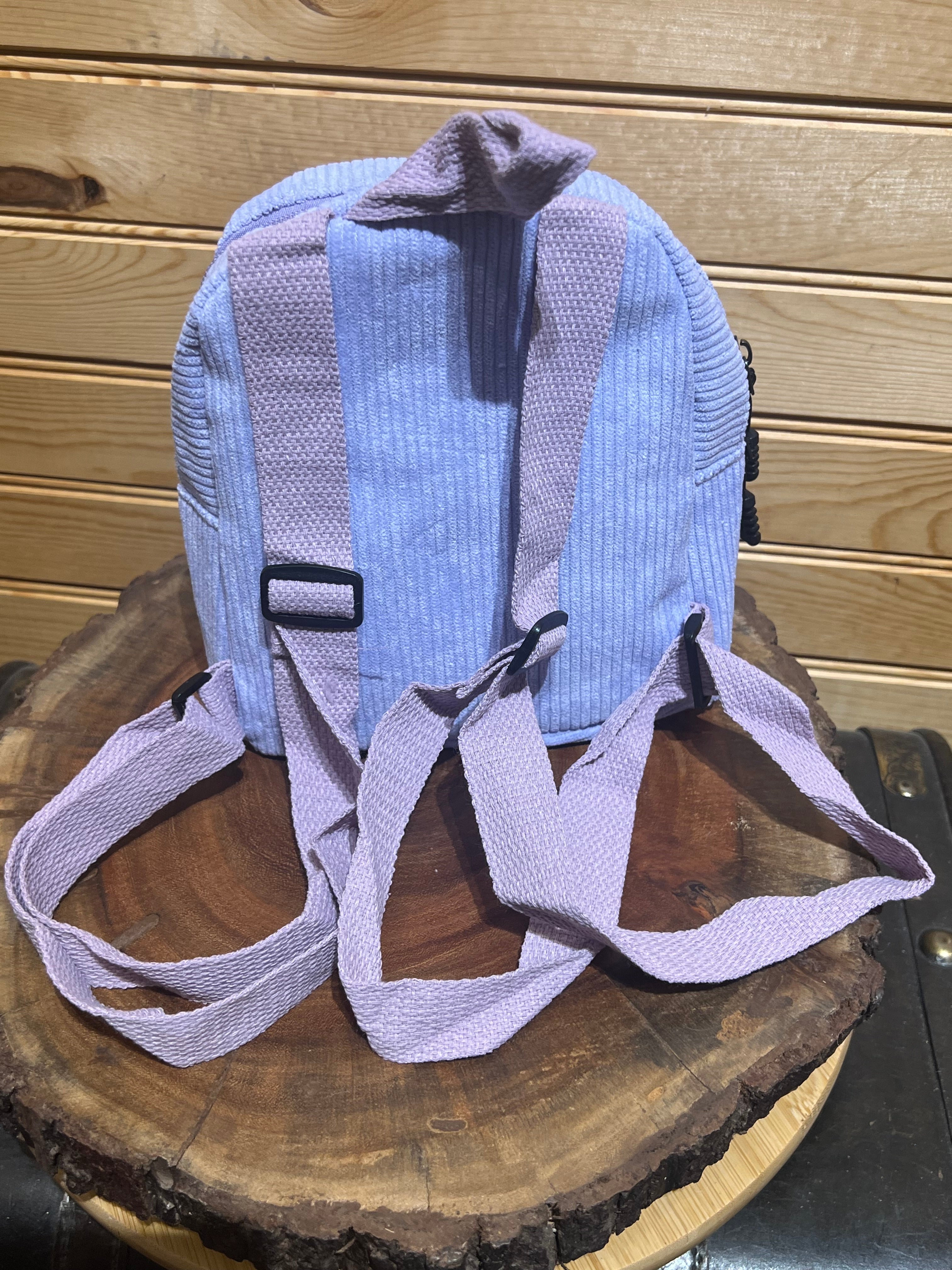 Small Corduroy Backpack - Lavender