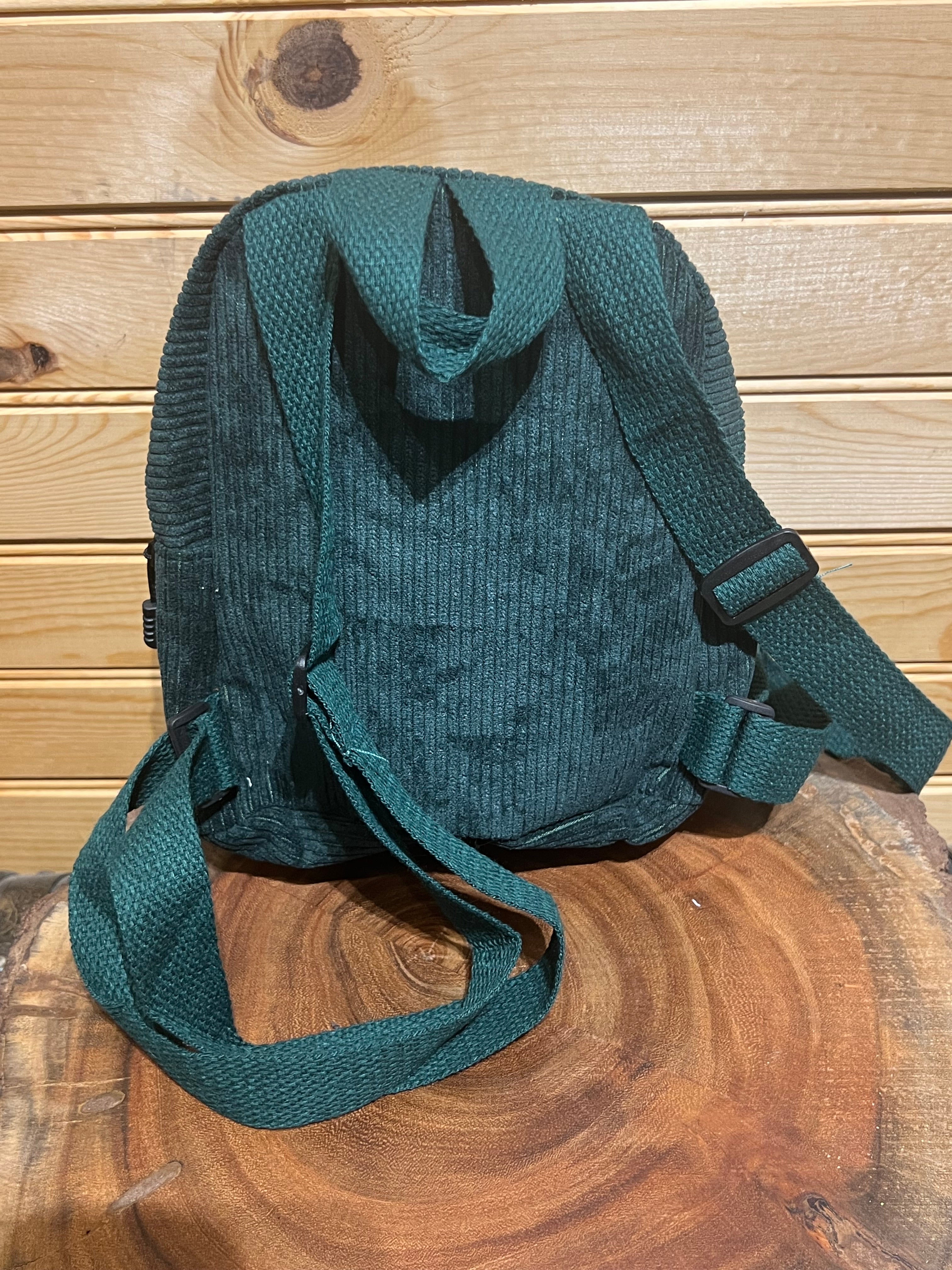 Small Corduroy Backpack - Hunter