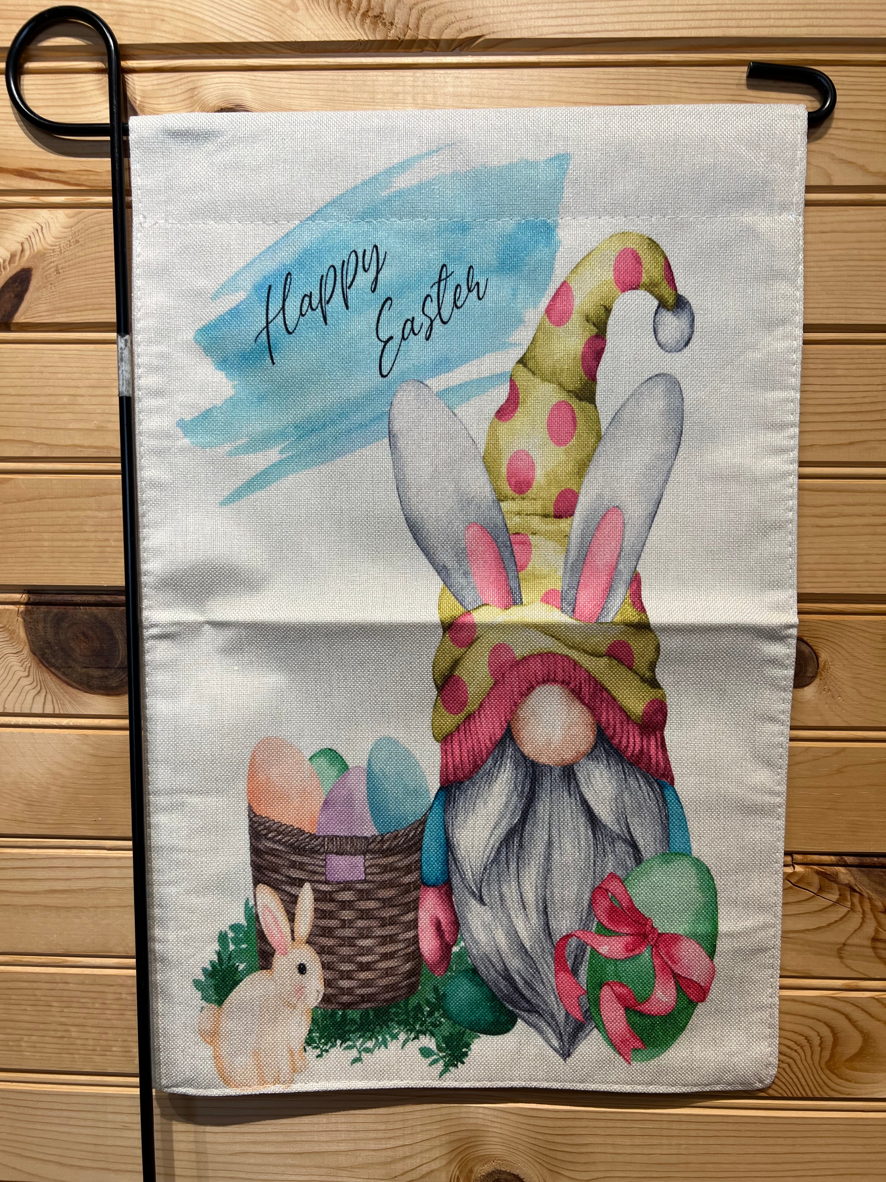 Garden Flag - GF205  - Happy Easter Gnomes