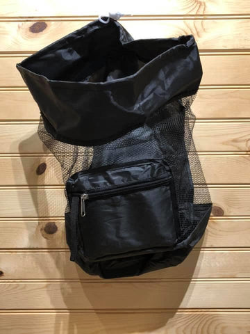 Seashell and Beach toy Backpack Bag - Black