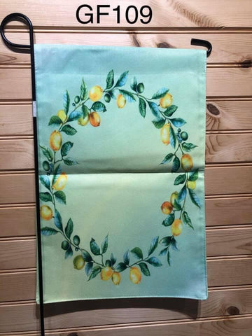 Garden Flag - GF109 - Lemon Wreath
