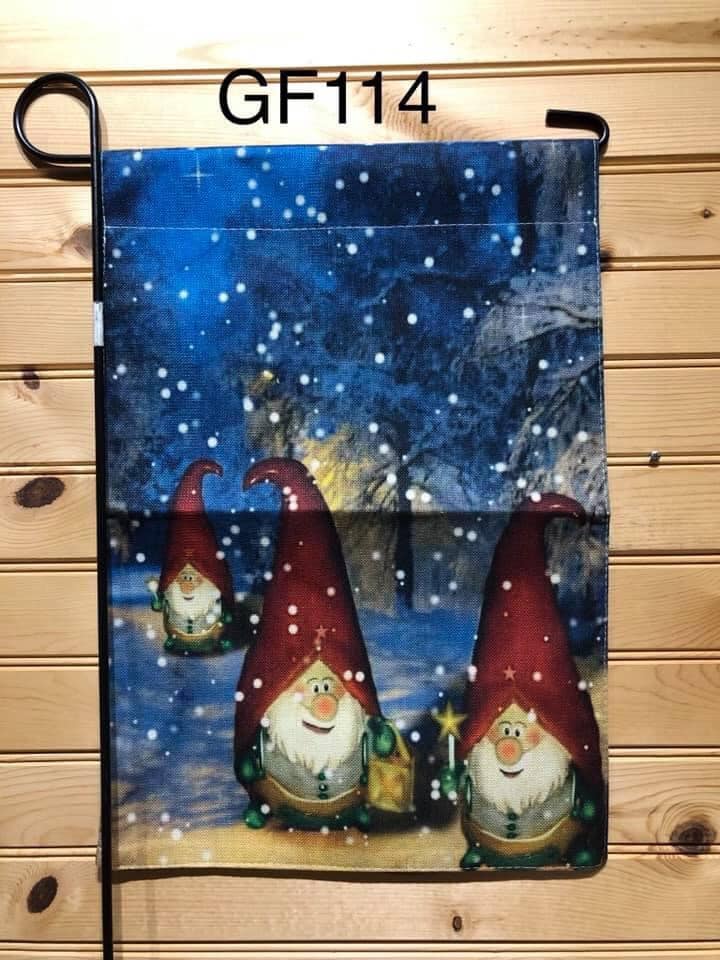 Garden Flag - GF114 - Gnomes in the Snow