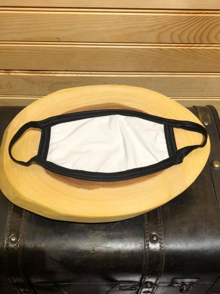 Mask - White with Black Trim