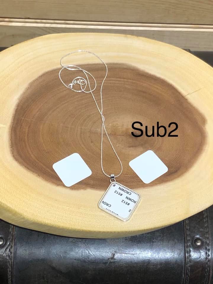 Sublimation Necklace - Square