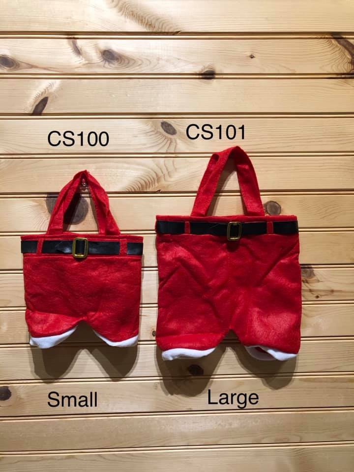 Christmas Stocking - CS100 - Small Santa Pants Stocking