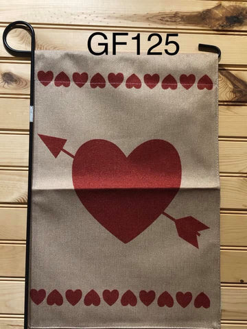 Garden Flag - GF125 - Heart and Arrow