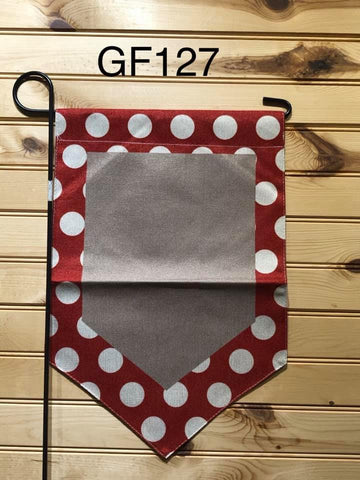 Garden Flag - GF127 - Red Polka Dot Pennant