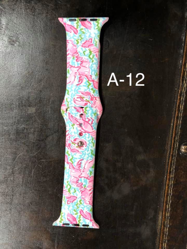 Pattern Silicon Apple Watch Bands - #12 - 38mm / 40 mm