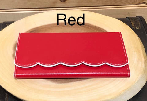 Scallop Wallet - Red