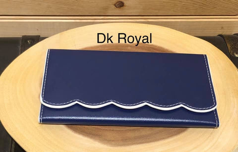 Scallop Wallet - Dk Royal