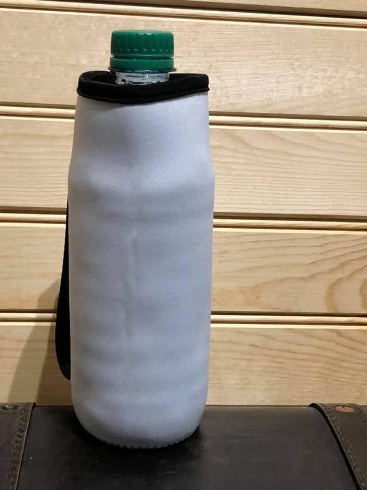 Neoprene Water Bottle Sleeve -White