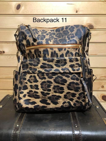Bango Vegan Leather Backpack - Leopard (11)