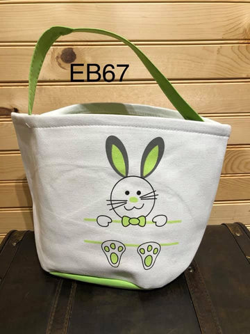 Easter Basket - EB67 - Split Bunny - Green