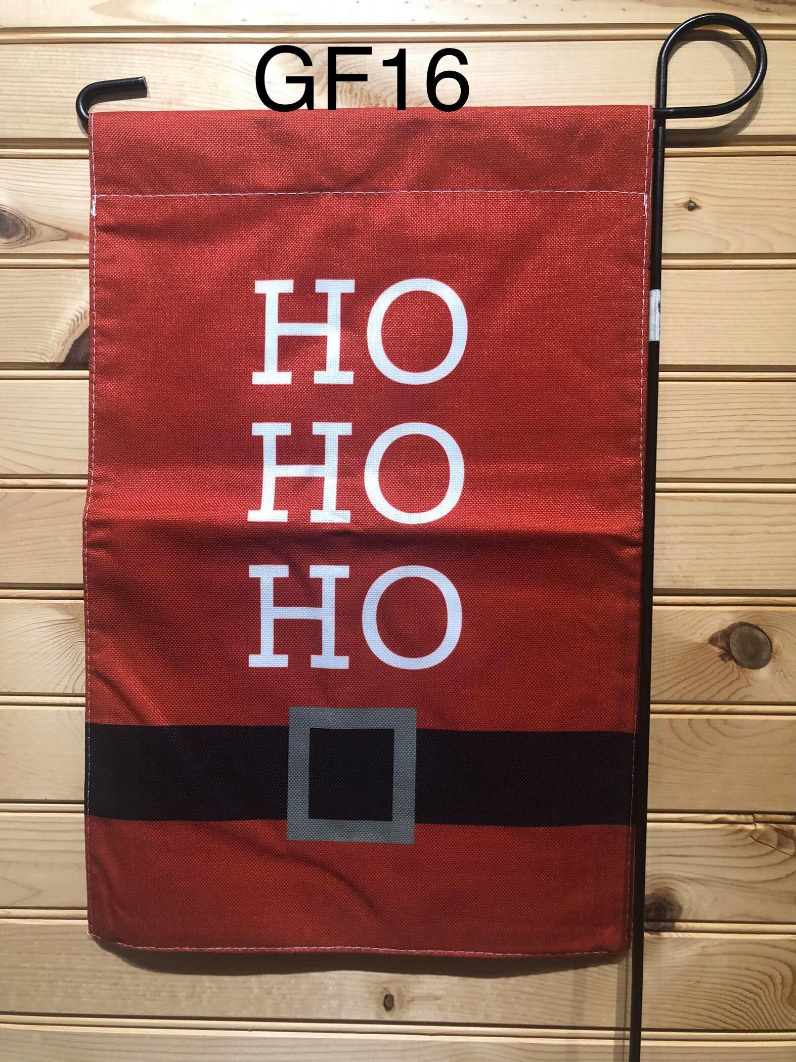 Garden Flag - GF16 - HoHoHo Santa Belt