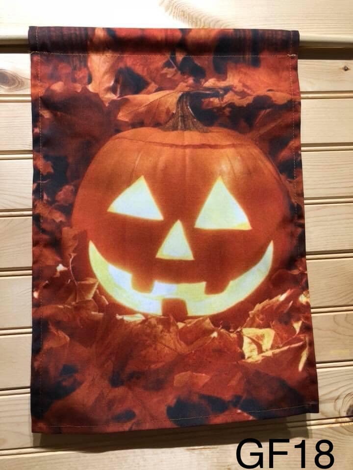 Garden Flag - GF18 - Lighted Jack-O-Lantern