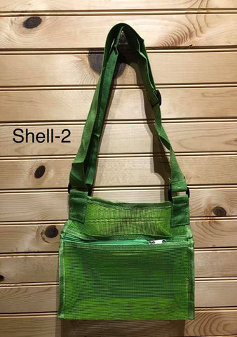Zipper Seashell Bag - Green