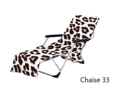 Chaise Lounge Cover - Leopard