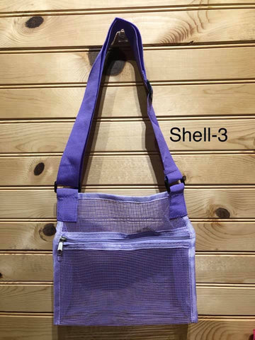 Zipper Seashell Bag - Purple