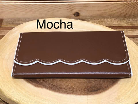 Scallop Wallet - Mocha