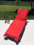 Chaise Lounge Cover - Red
