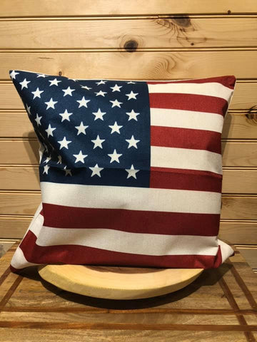 American Flag Pillow Cover.