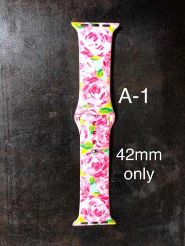 Pattern Silicon Apple Watch Bands - #1 - 42 mm / 44 mm