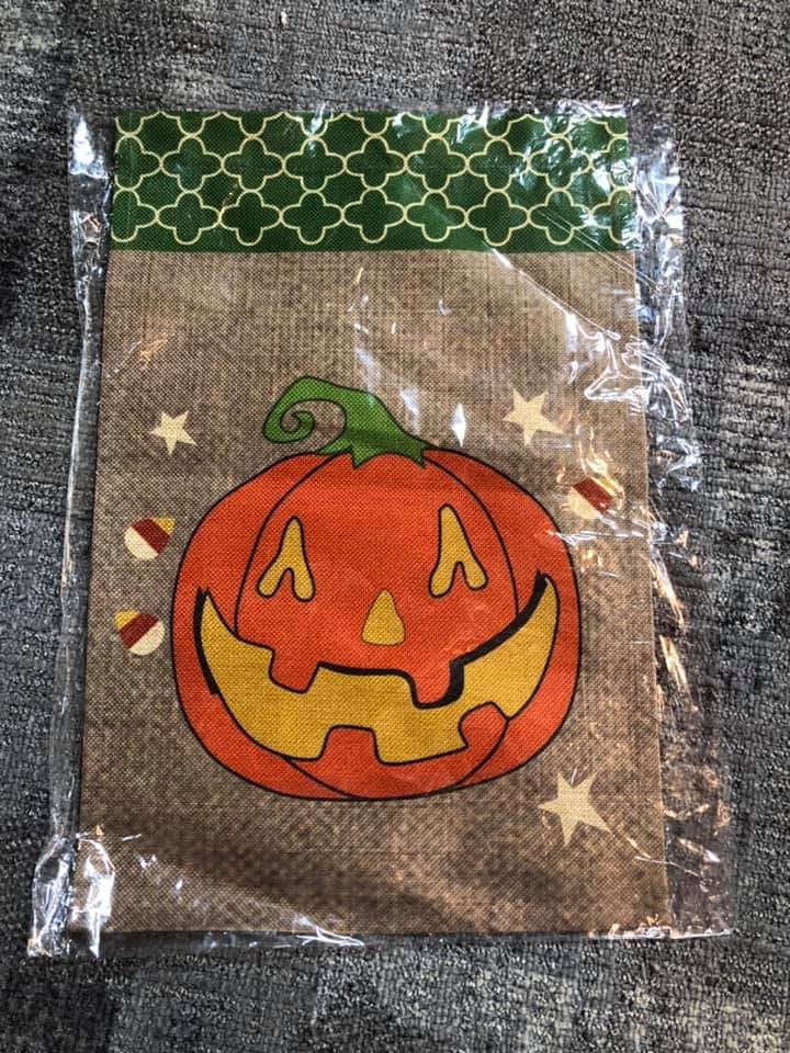 Garden Flag - Jack-o-Lantern with Candy Corn