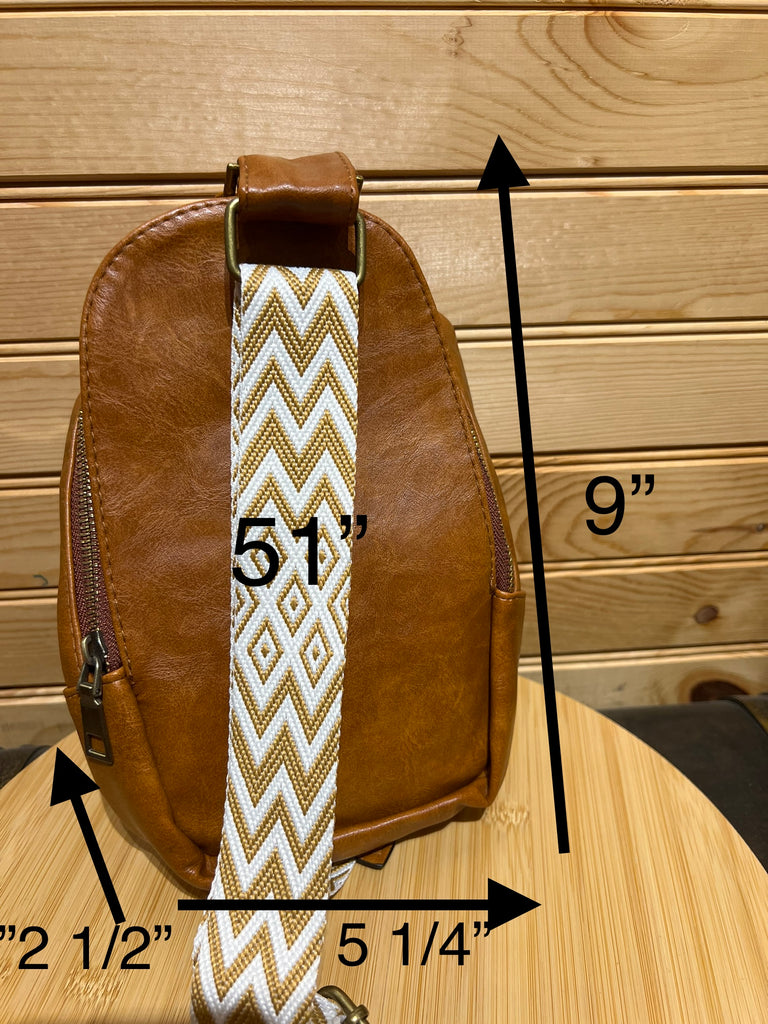 Leather sling bag online pattern