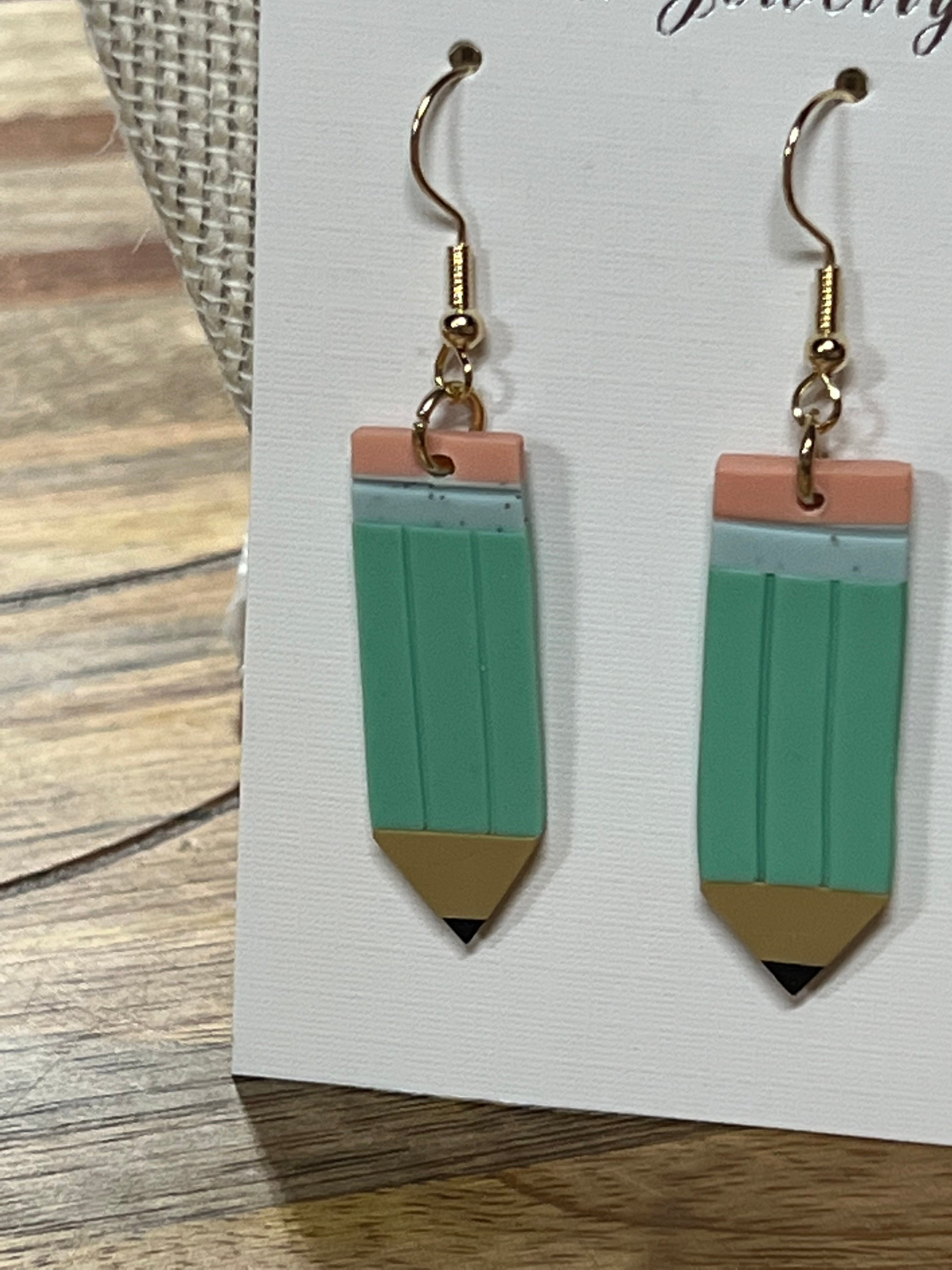 Pencil Earring - Green