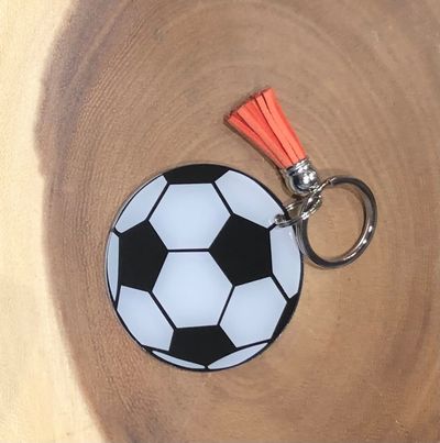 Acrylic Keyring - Soccer
