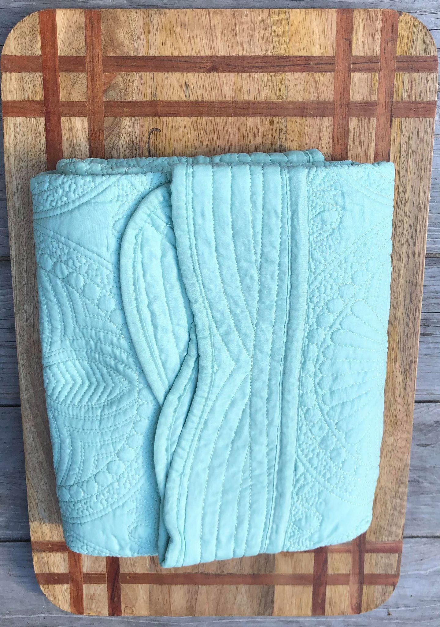 Heirloom Baby Quilt - Mint