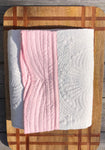 Heirloom Baby Quilt - White with Lt Pink Trim