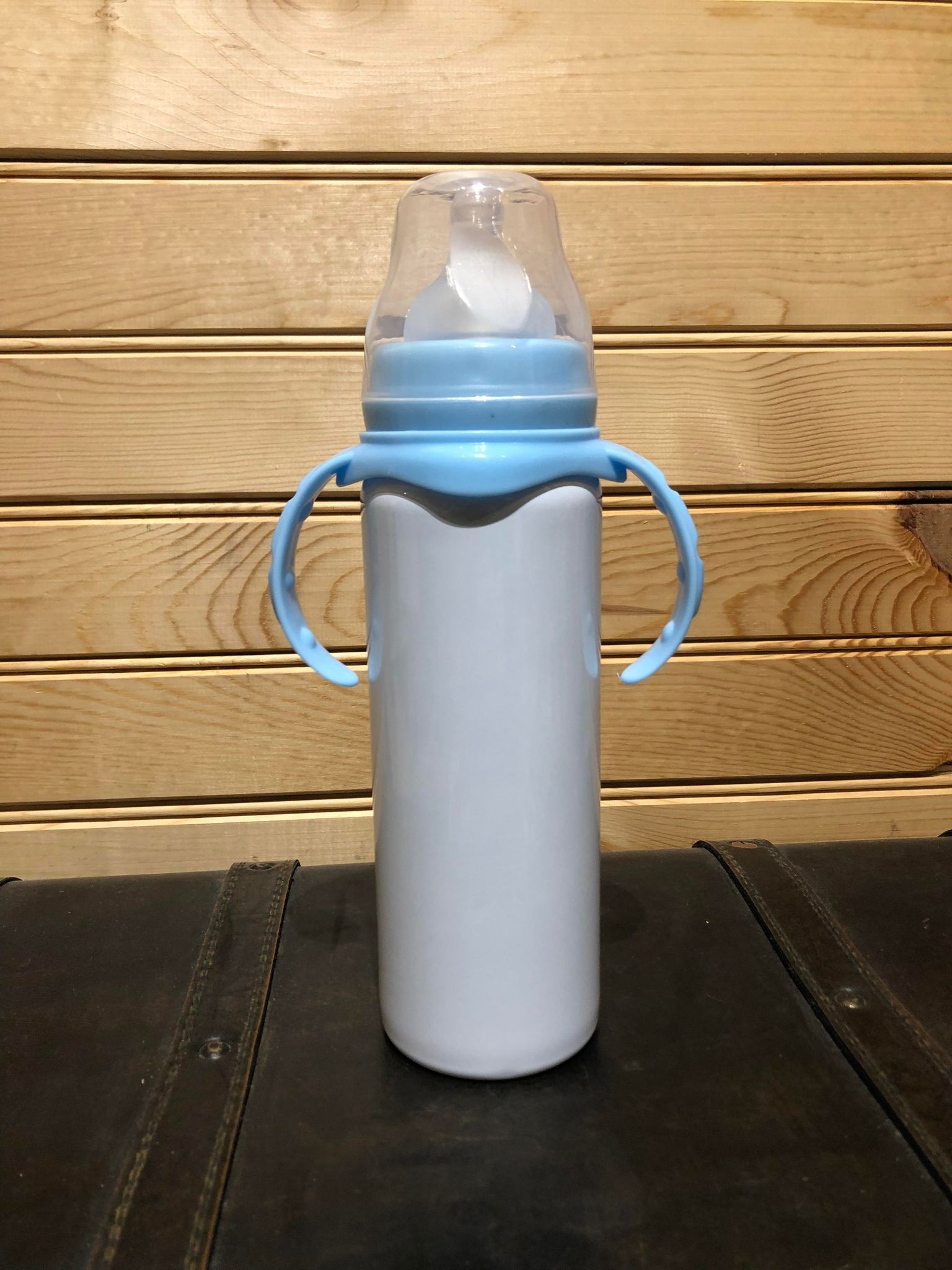 8 oz Sublimation Baby Bottle - Blue