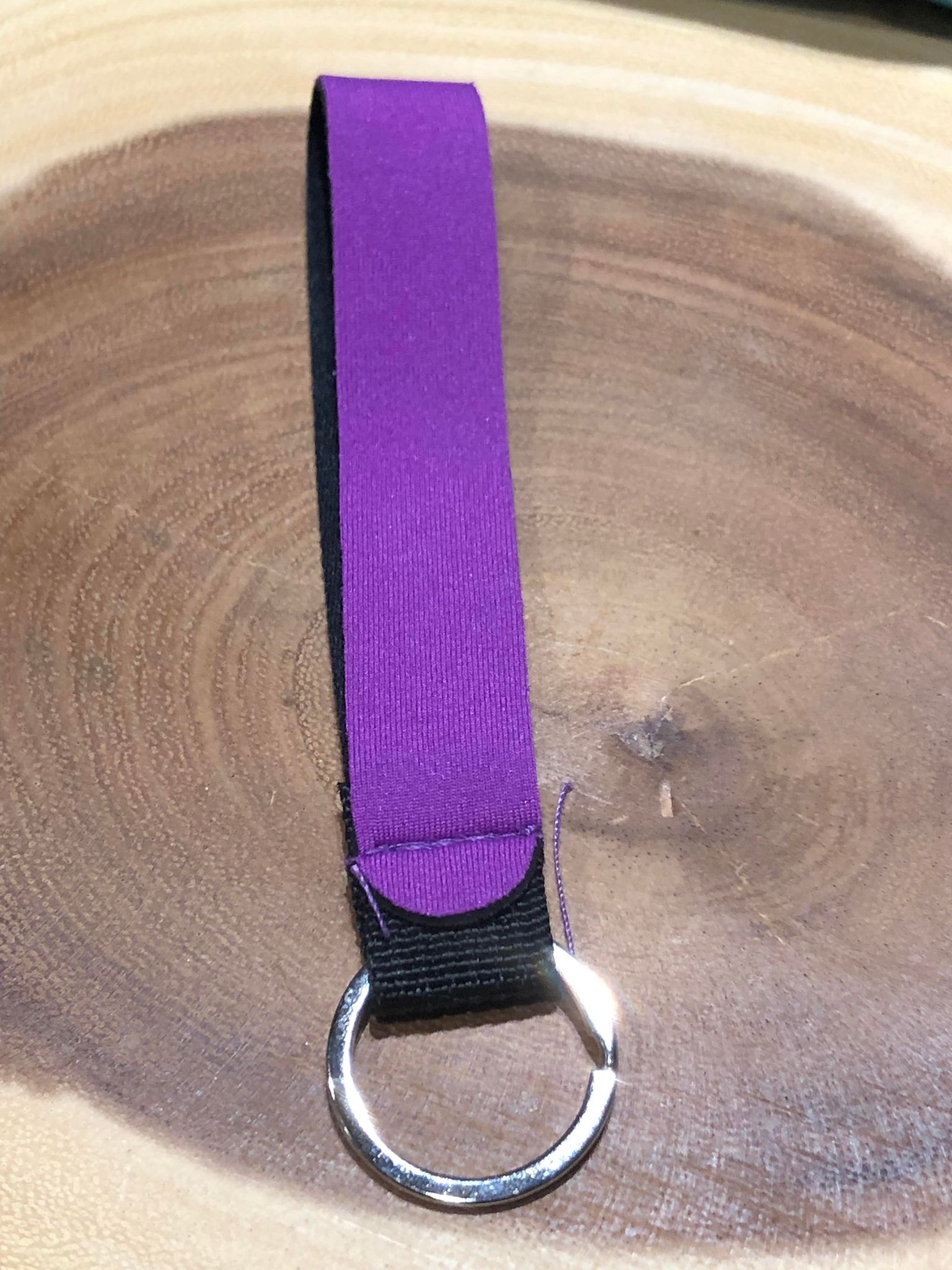 Neoprene Key Fob - Purple