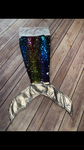 Sequin Mermaid Stocking - Multi Color