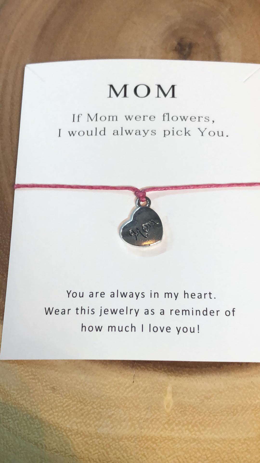 You are always in my heart - Mom Bracelet