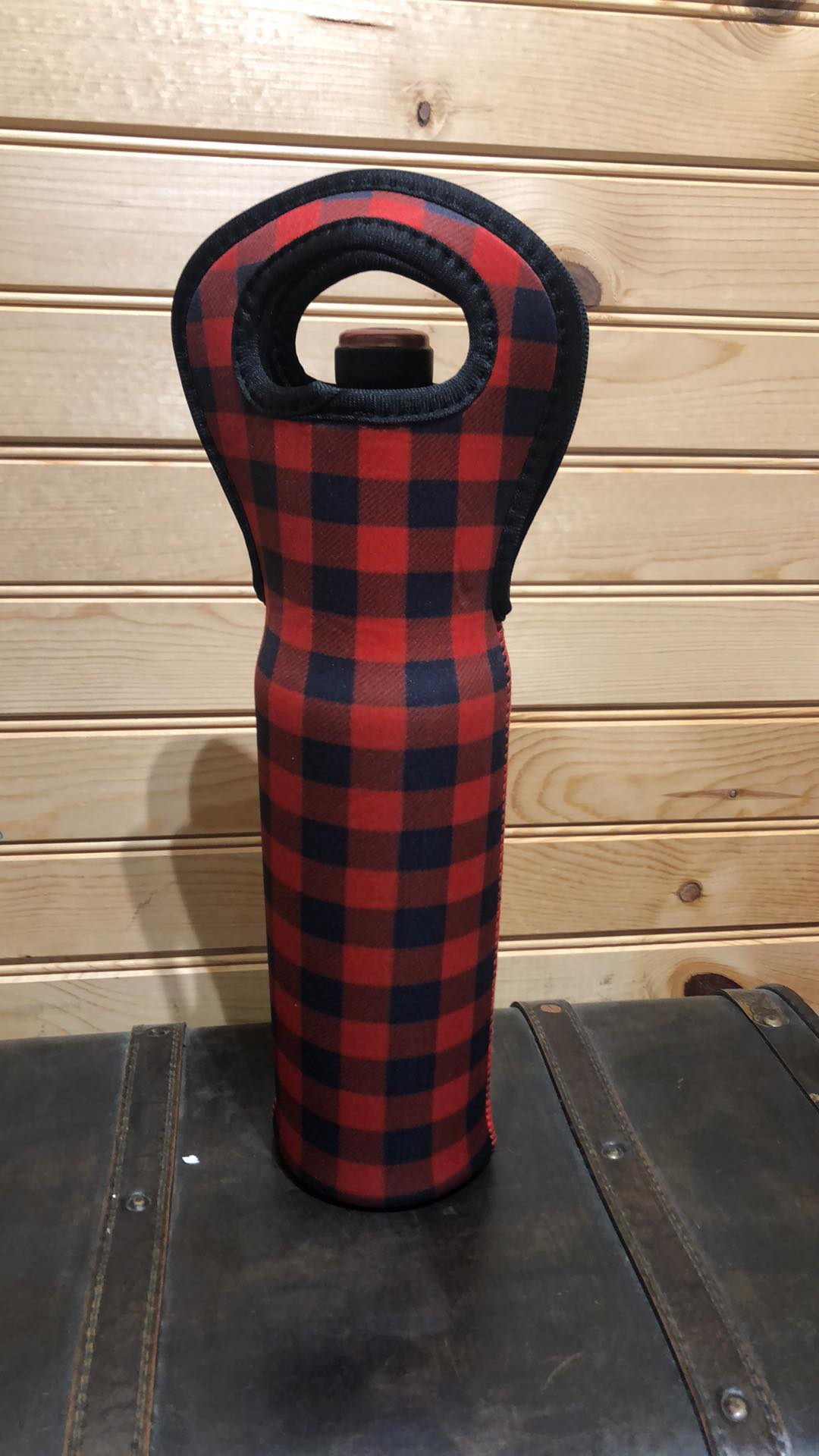 Neoprene Wine Bag - Red Buffalo