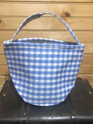 Candy/Gift Basket - Blue Gingham