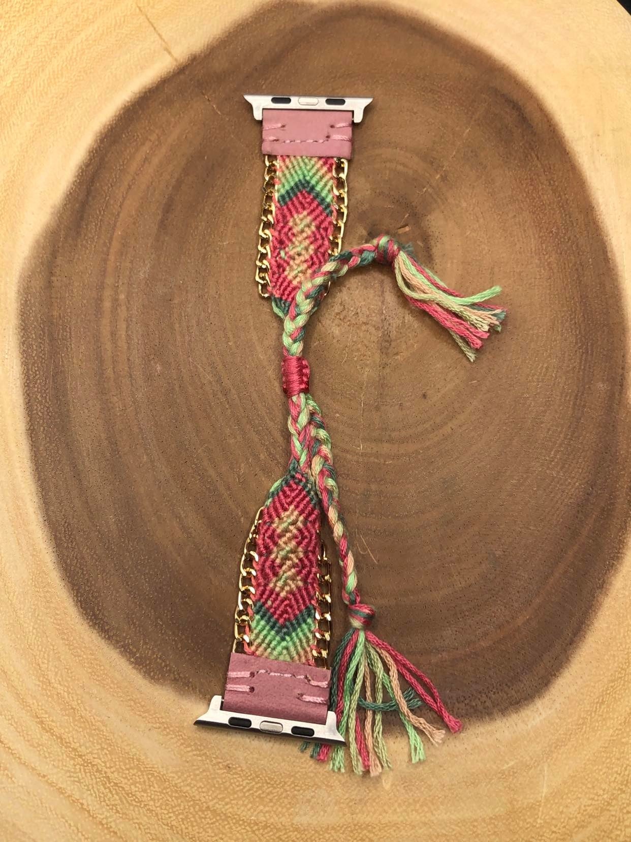 Friendship Bands Fit Apple iWatch - Dusty Rose Tip - 38/40 MM
