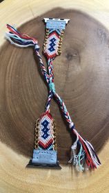 Friendship Bands Fit Apple iWatch - Dusty Blue Tip - 42-44 MM