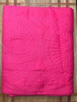 Heirloom Baby Quilt - Hot Pink